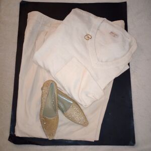 🆕🌟High-Rise Pleat Front Straight Chino Pants - A New Day, Sz 17